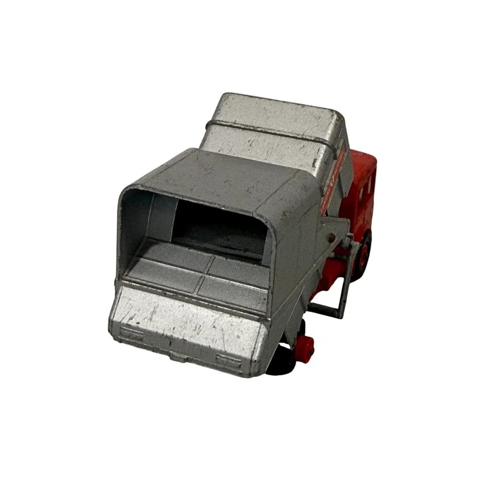 Vintage Matchbox King Size Refuse Truck K-7 Lesney Red‎ Silver Cleansing Service